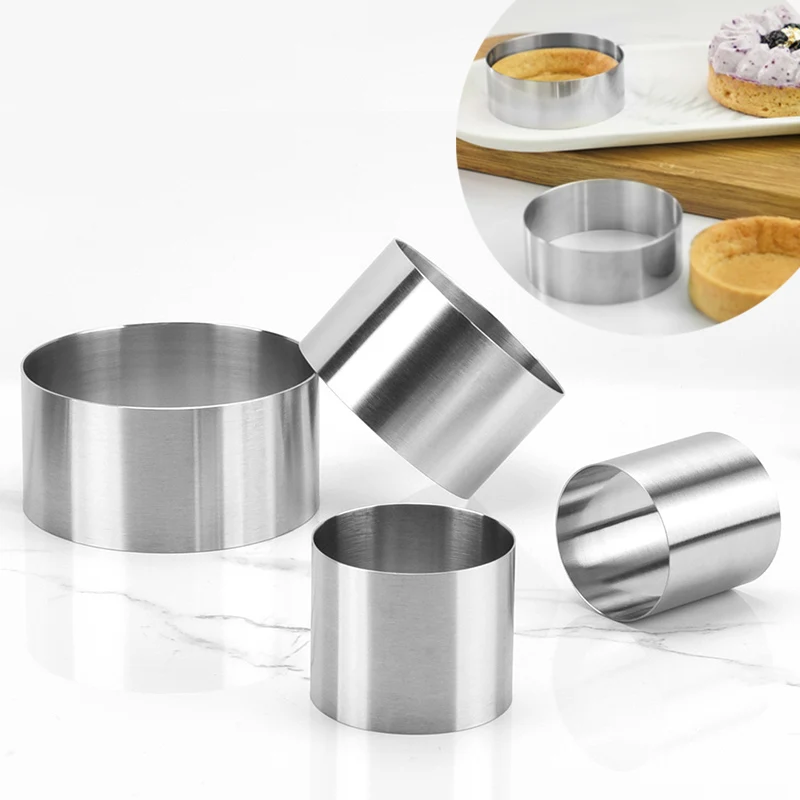 Round shaped stainless steel cake ring mousse ring stainless steel baking mold baking tool
Round shaped stainless steel cake ring mousse ring stainless steel baking mold baking tool