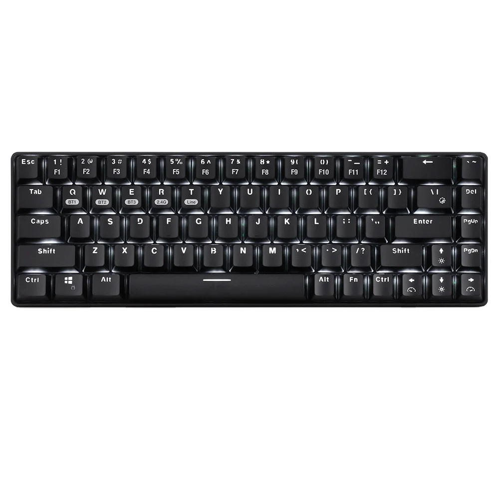 2021 RGB Universal 68 Keys Professional Wireless Mechanical Keyboard bt Retro Computer Rechargeable K68 Blue Axis Keyboard, Black,white
2021 RGB Universal 68 Keys Professional Wireless Mechanical Keyboard bt Retro Computer Rechargeable K68 Blue Axis Keyboard, Black,white