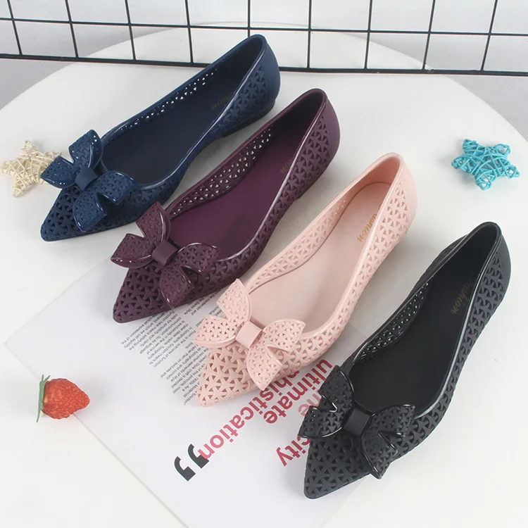 Summer new hollow flat plastic women bow shoes casual wear breathable sandals for women, Picture
Summer new hollow flat plastic women bow shoes casual wear breathable sandals for women, Picture