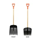 Garden Tools Steel Blade Clearing Snow Hardwood Handle Snow Shovel