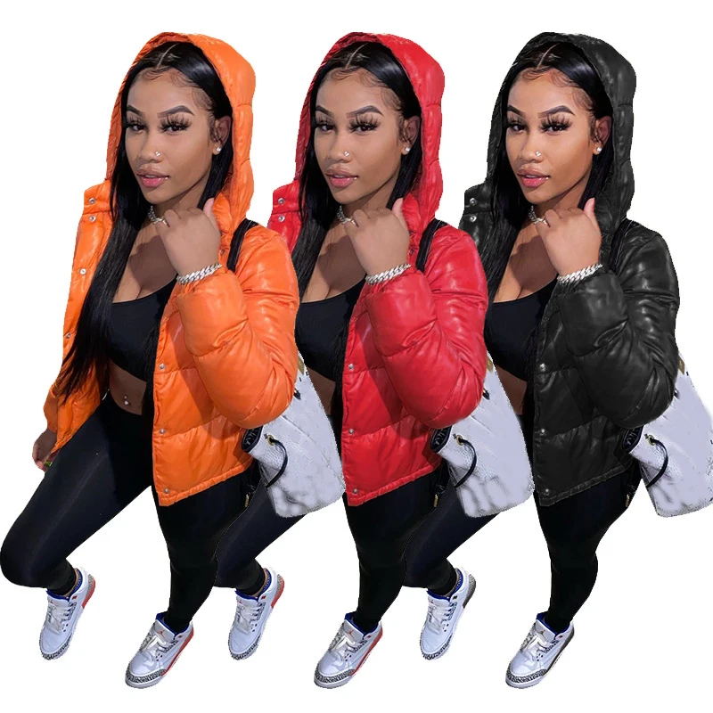High Quality Womens Winter Fall Clothing 2021 Solid Color Hooded Zipper Button Puffer Down Jacket, Picture color
High Quality Womens Winter Fall Clothing 2021 Solid Color Hooded Zipper Button Puffer Down Jacket, Picture color
