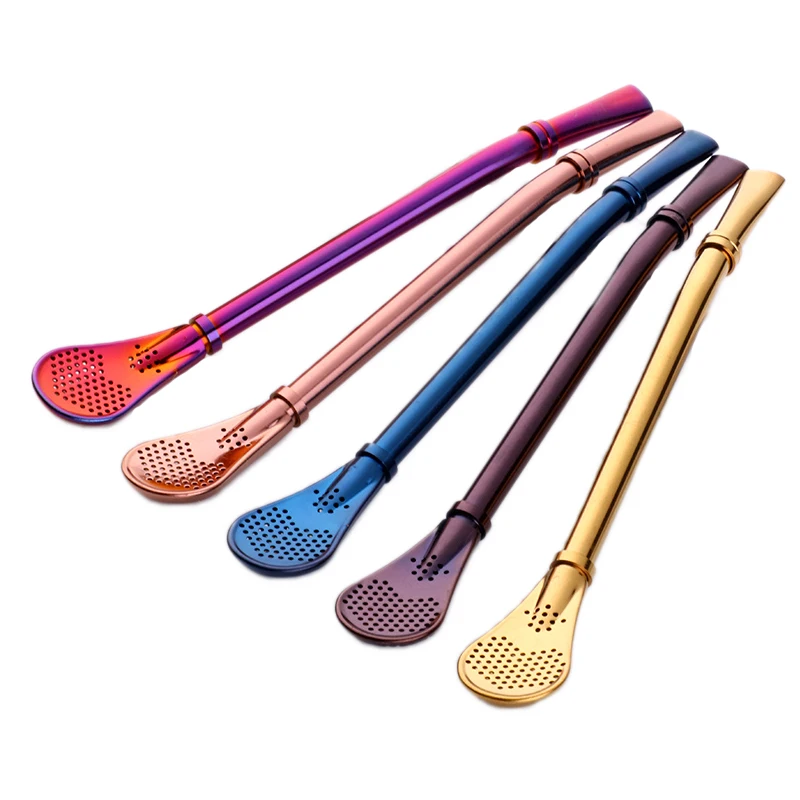 Multifunctional Reusable 304 Stainless Steel Straw Spoon For Drink Coffee or Tea, Custom color
Multifunctional Reusable 304 Stainless Steel Straw Spoon For Drink Coffee or Tea, Custom color