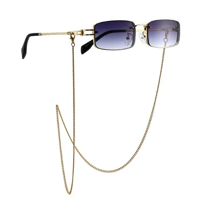 Trendy gradient color rimless sunglasses gold silver chain sun glasses for men women modern retro star trend sunglasses 2021, Custom color
Trendy gradient color rimless sunglasses gold silver chain sun glasses for men women modern retro star trend sunglasses 2021, Custom color
