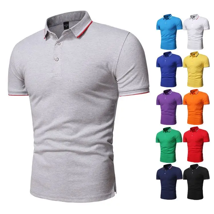 Custom LOGO 2021 Tops T Shirt Short Sleeve Solid Color Striped Cotton Polyester Plus Size POLO Shirt, Customized color
Custom LOGO 2021 Tops T Shirt Short Sleeve Solid Color Striped Cotton Polyester Plus Size POLO Shirt, Customized color