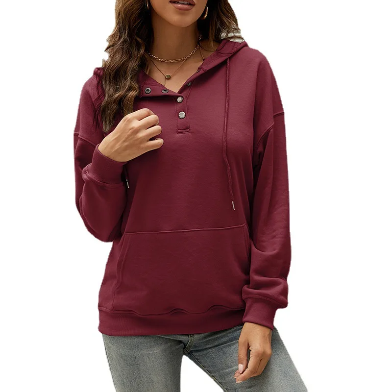 2021 Autumn Winter New Solid Color Half Cardigan Casual Loose Women Fashionable High Quality Hoodies
2021 Autumn Winter New Solid Color Half Cardigan Casual Loose Women Fashionable High Quality Hoodies