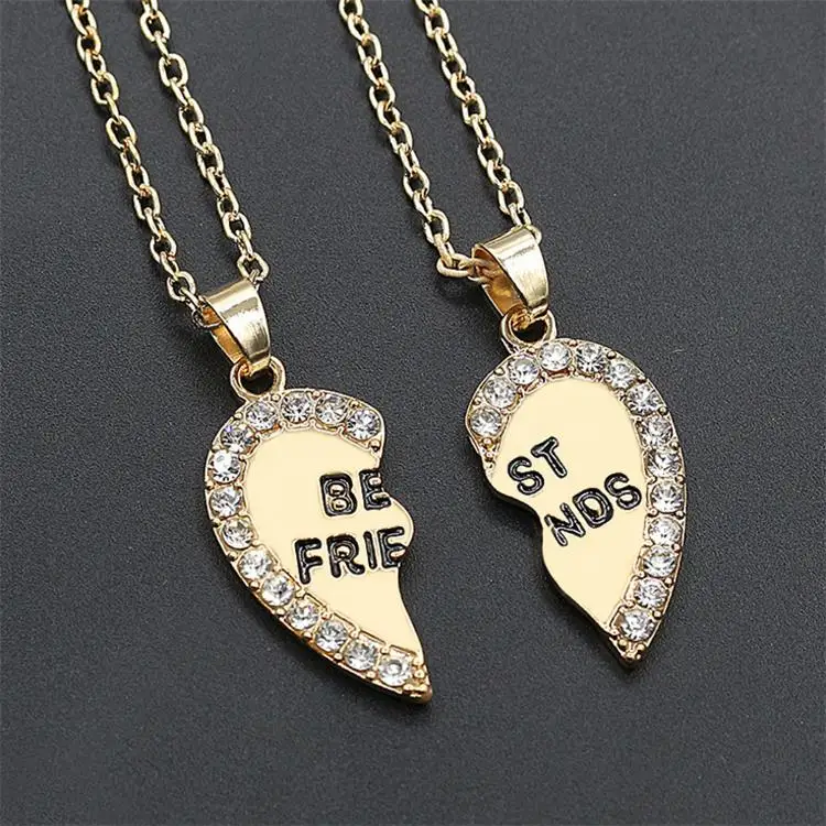 European and American Love Necklace Pendant Fashion Diamond Best Friends Fashion Necklace Accessories
European and American Love Necklace Pendant Fashion Diamond Best Friends Fashion Necklace Accessories