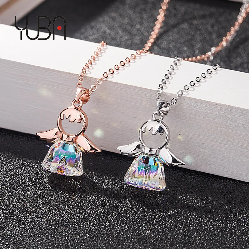 Silver Plated S925 silver Austrian crystal cut out Angel skirtr Charm Pendant Necklace Jewelry Women's, Silver color
Silver Plated S925 silver Austrian crystal cut out Angel skirtr Charm Pendant Necklace Jewelry Women's, Silver color