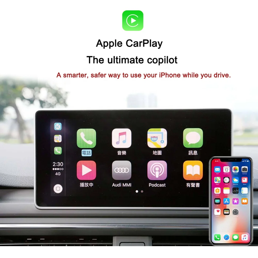 A3 3GMMI CarPlay Wireless and Wired For AUDI A4 A5 A6 A7 Aftermarket Head Unit Apple Carplay Applications Interface Box
A3 3GMMI CarPlay Wireless and Wired For AUDI A4 A5 A6 A7 Aftermarket Head Unit Apple Carplay Applications Interface Box