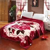 Famous Brand In Cooperation super soft faux fur mink sherpa fleece blanket throw for winter