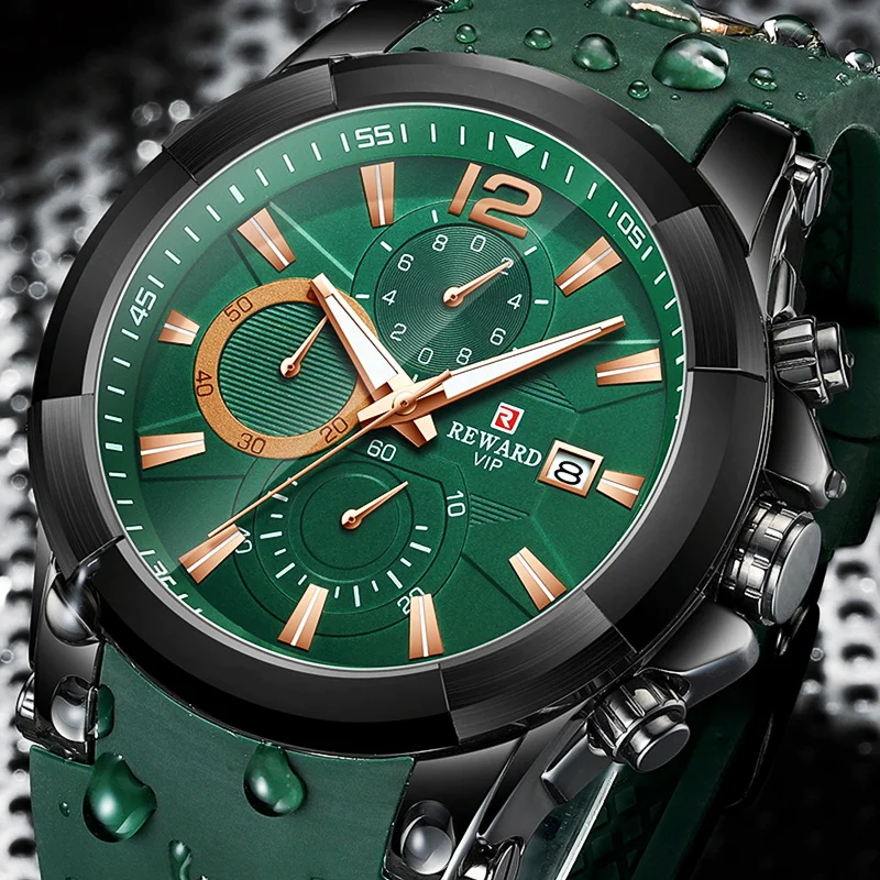 REWARD luxury Brand Men Watches Waterproof Silicone Strap Sport Chronograph Military Quartz Watch for Men Wrist watch
REWARD luxury Brand Men Watches Waterproof Silicone Strap Sport Chronograph Military Quartz Watch for Men Wrist watch