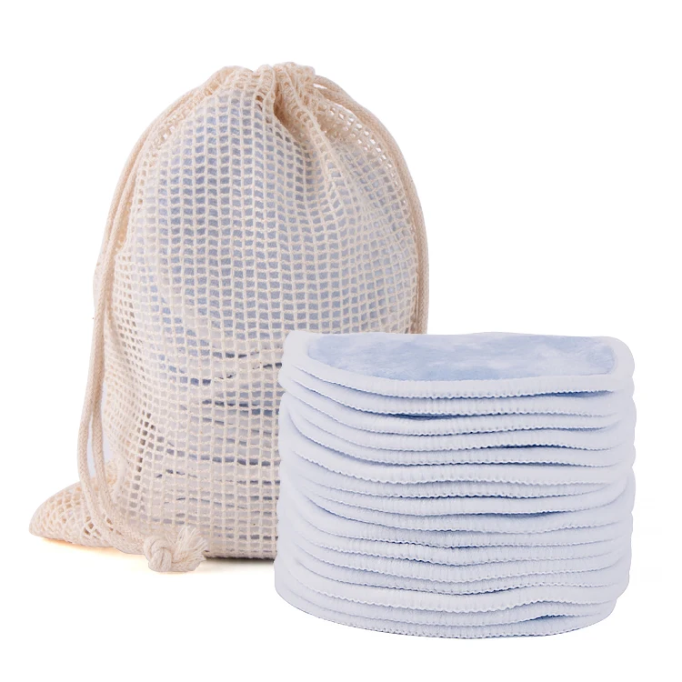Popular Reusable Facial Eye Cleansing Cloths Washable Bamboo Makeup Remover Cotton Pads, Blue
Popular Reusable Facial Eye Cleansing Cloths Washable Bamboo Makeup Remover Cotton Pads, Blue