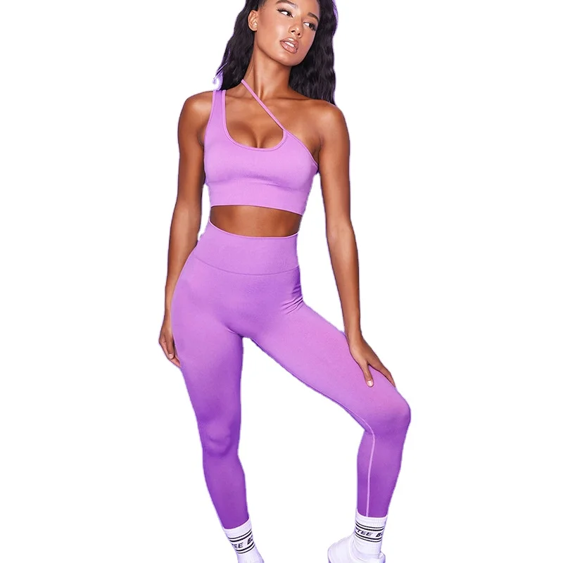 4 Colors Two Pieces One Shoulder Sports Bra And Leggings Womens Yoga Sports Set
4 Colors Two Pieces One Shoulder Sports Bra And Leggings Womens Yoga Sports Set