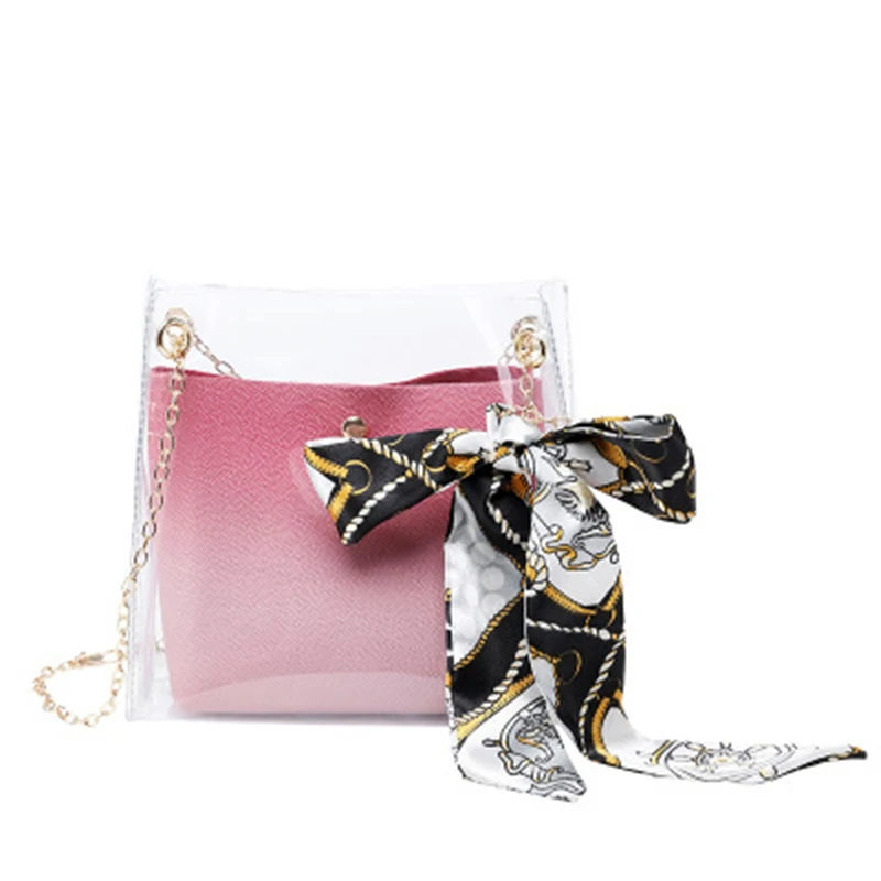 Jelly Pocket Handbag Beach Scarf decoration Solid Color pvc bags women transparent shoulder bag
Jelly Pocket Handbag Beach Scarf decoration Solid Color pvc bags women transparent shoulder bag