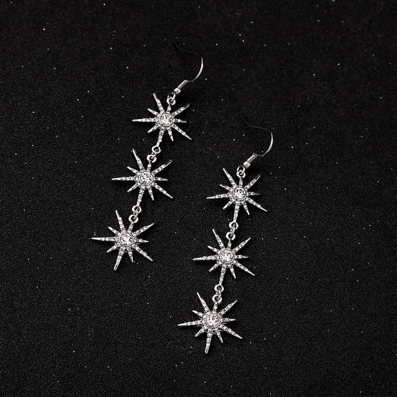 Temperament Snowflake Pendant Long Drop Earrings Fashion Earrings Jewelry (KER474), Same as the picture
Temperament Snowflake Pendant Long Drop Earrings Fashion Earrings Jewelry (KER474), Same as the picture