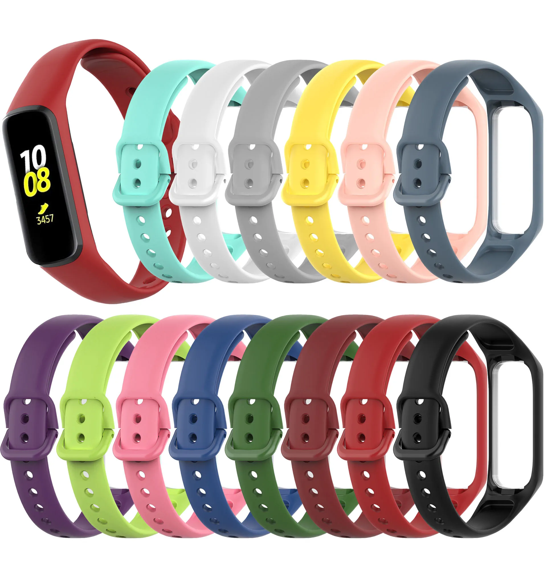 Replacement Bands Compatible with Samsung Galaxy Fit 2 SM-R220 Classic Waterproof Sport Watch Band Strap, 14 colors
Replacement Bands Compatible with Samsung Galaxy Fit 2 SM-R220 Classic Waterproof Sport Watch Band Strap, 14 colors