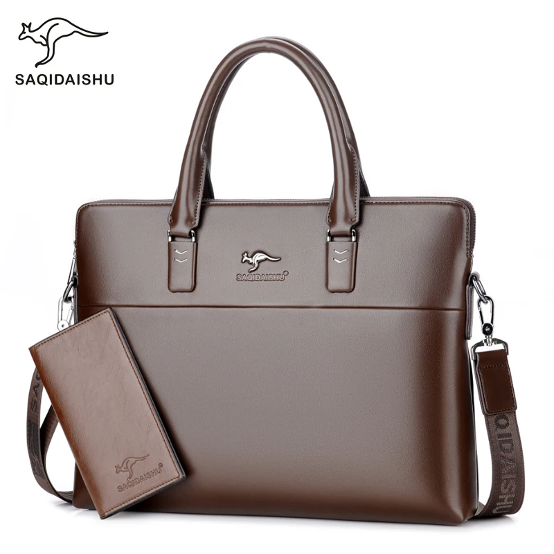 SAQIDAISHU Luxury Brand Men's Leather Bbriefcase Tote Bag Male Laptop Business Men Handbag High Quality Crossbody Shoulder Bags
SAQIDAISHU Luxury Brand Men's Leather Bbriefcase Tote Bag Male Laptop Business Men Handbag High Quality Crossbody Shoulder Bags