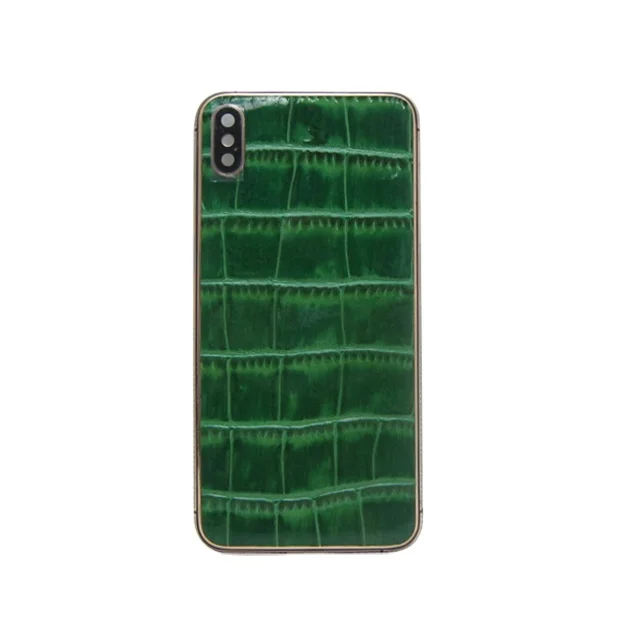 Customized Luxury Genuine Leather Gold Plated Back Housing With Diamonds For iPhoneXS Max
Customized Luxury Genuine Leather Gold Plated Back Housing With Diamonds For iPhoneXS Max