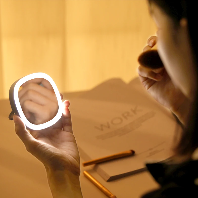 Small Portable Pocket Led Cosmetic Mirror with Light for Makeup, White/pink/blue/green
Small Portable Pocket Led Cosmetic Mirror with Light for Makeup, White/pink/blue/green