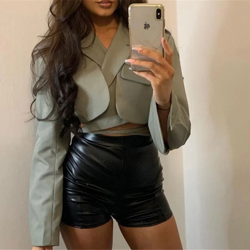Woman Blazers 2021 Bandage Crop Blazers Femenin Jacket Slim Long Sleeve Suit Women V Neck Crop Blazers Ladies Women, Customized color
Woman Blazers 2021 Bandage Crop Blazers Femenin Jacket Slim Long Sleeve Suit Women V Neck Crop Blazers Ladies Women, Customized color