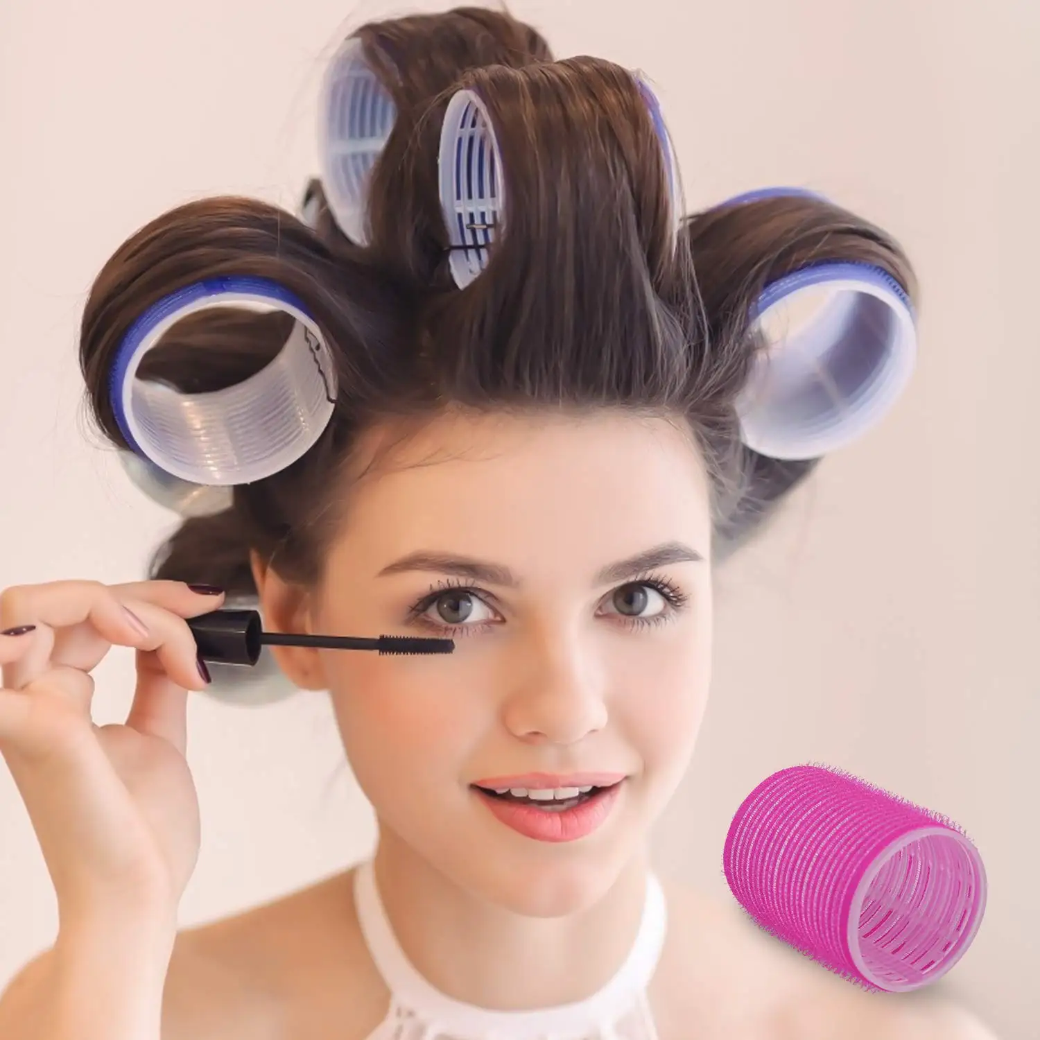 Factory wholesale platitc core and tape welding hair rollers with pins, Black, white, colored
Factory wholesale platitc core and tape welding hair rollers with pins, Black, white, colored