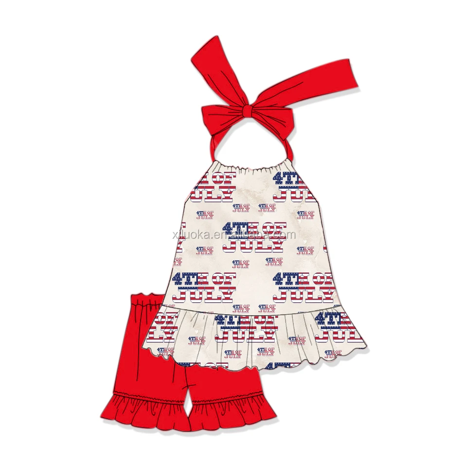 2020 July 4th Little Girls Summer Sleeveless Set Infants Toddler American Festivals Kids Outfit, Picture
2020 July 4th Little Girls Summer Sleeveless Set Infants Toddler American Festivals Kids Outfit, Picture