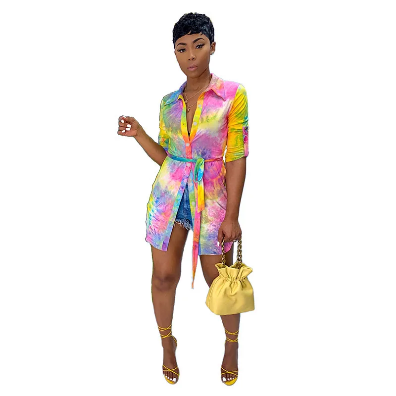 wholesale fashion women blouse dress tie dye long sleeve turn down collar button woman casual shirt dress
wholesale fashion women blouse dress tie dye long sleeve turn down collar button woman casual shirt dress