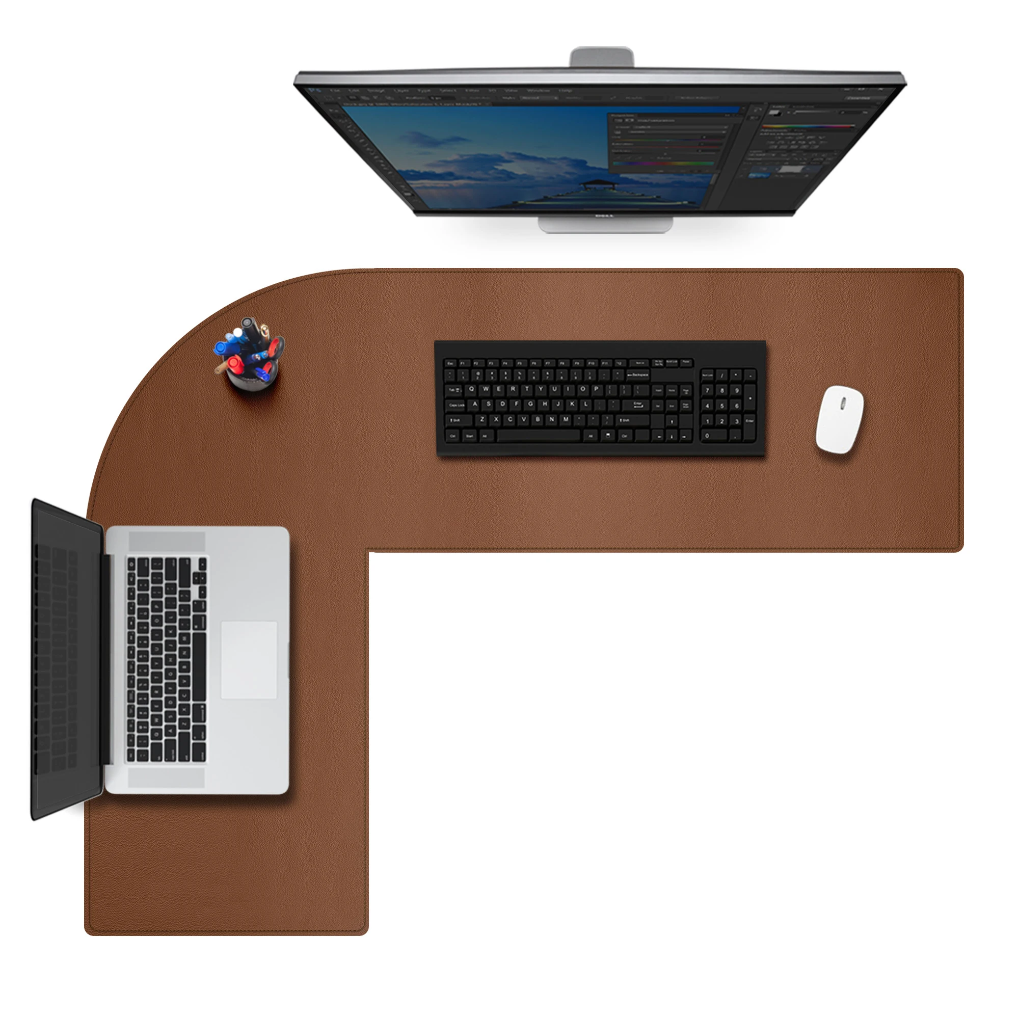 L Shaped Desk Pad - Multipurpose Waterproof Office Leather Desk Mat and Reversible Corner Desk Blotter Pad -43.3X51.2in L-Shaped
L Shaped Desk Pad - Multipurpose Waterproof Office Leather Desk Mat and Reversible Corner Desk Blotter Pad -43.3X51.2in L-Shaped