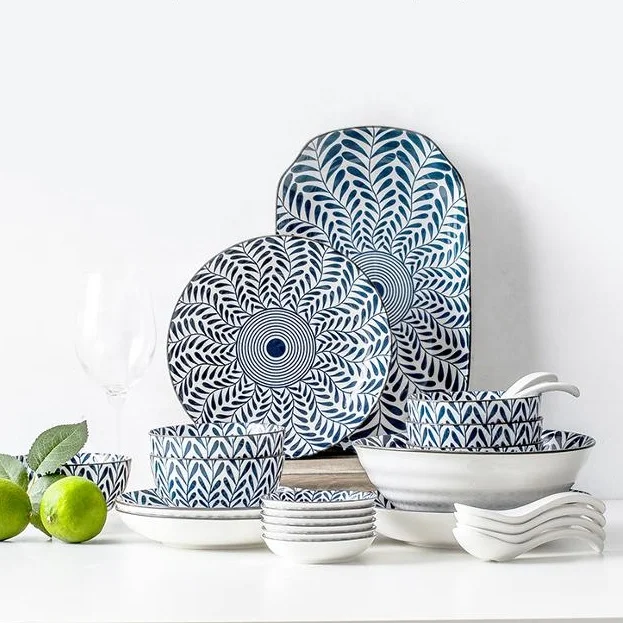 Eco-friendly home table dinner porcelain high quality japanese style bowl plate cup spoon fresh set, As picture or customized
Eco-friendly home table dinner porcelain high quality japanese style bowl plate cup spoon fresh set, As picture or customized