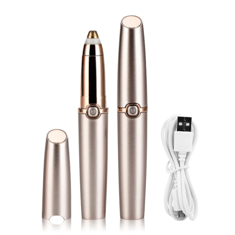 Painless Electric Eyebrow Eyebrow Shaver Usb Rechargeable Pen Lipstick Shape Electric Eyebrow Trimmer Razor For Women, 4colors
Painless Electric Eyebrow Eyebrow Shaver Usb Rechargeable Pen Lipstick Shape Electric Eyebrow Trimmer Razor For Women, 4colors