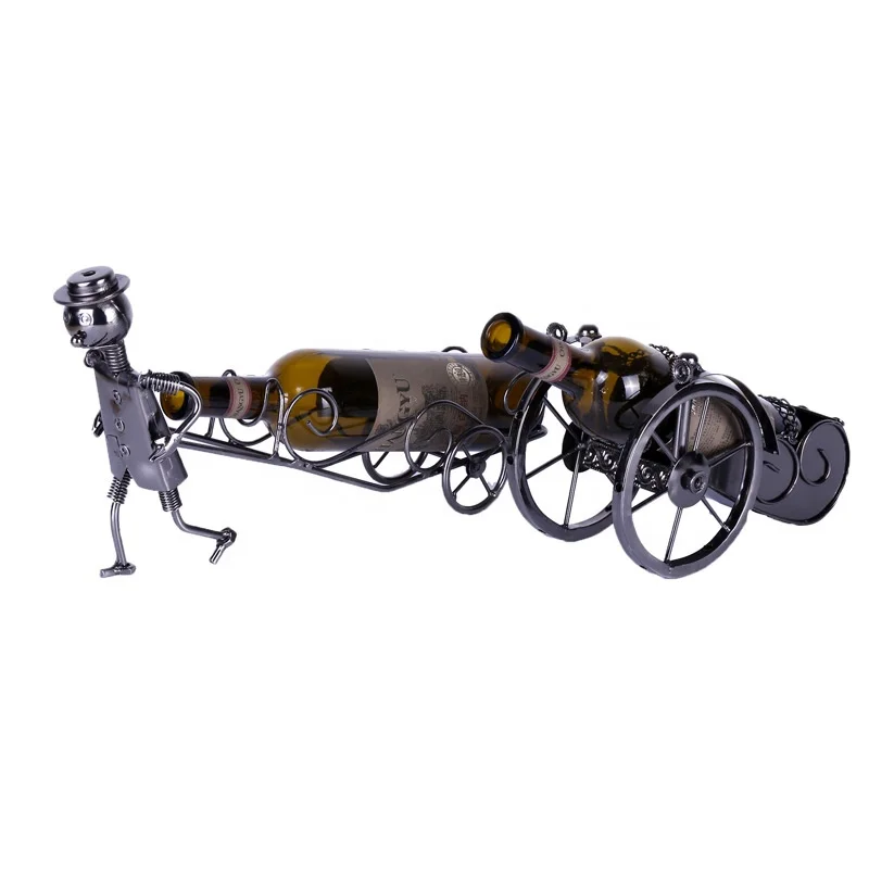 Time Slow suitable for red and white wine display creative small ornaments home office iron independent wine rack, Gun color
Time Slow suitable for red and white wine display creative small ornaments home office iron independent wine rack, Gun color