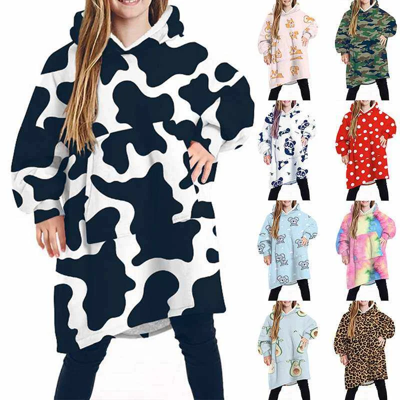Print Blanket Sweatshirt Hooded Blanket with Pocket Oversized Wearable Blanket for Kids NEW, 9 colors
Print Blanket Sweatshirt Hooded Blanket with Pocket Oversized Wearable Blanket for Kids NEW, 9 colors