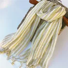 New spring and summer thin section linen scarf shawl nztural