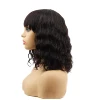 Fuxin Top quality curly 360 lace frontal wig human hair with bangs baby hair