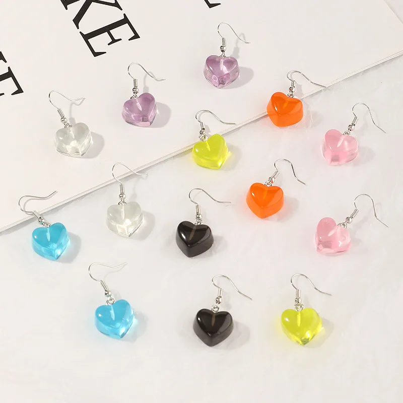 Wholesale Lovely Handmade Color Heart Earrings Fashionable Silver Earrings For Women
Wholesale Lovely Handmade Color Heart Earrings Fashionable Silver Earrings For Women
