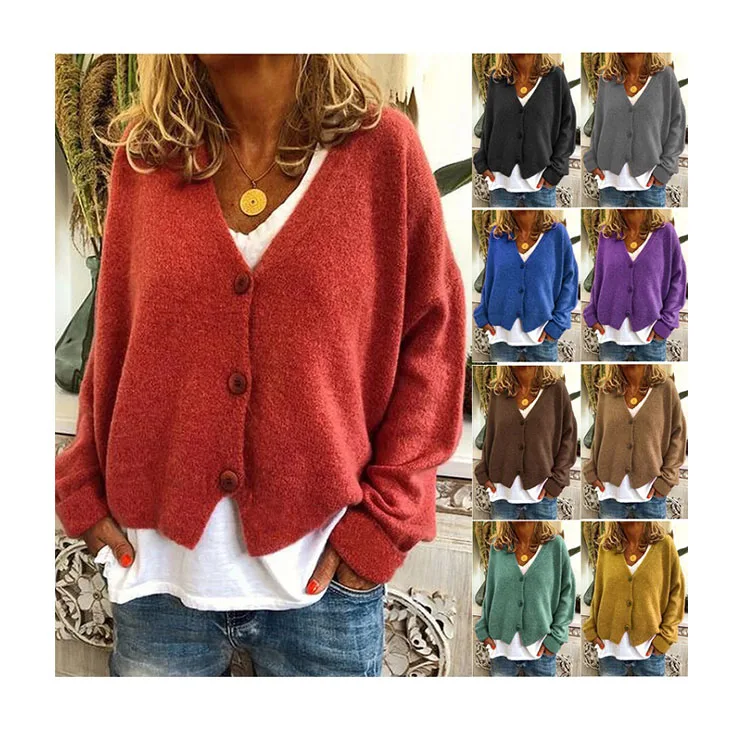 Fall 2021 sweater knit solid color bat sleeve women casual jacket loose cardigan short coat china clothing, Picture color
Fall 2021 sweater knit solid color bat sleeve women casual jacket loose cardigan short coat china clothing, Picture color
