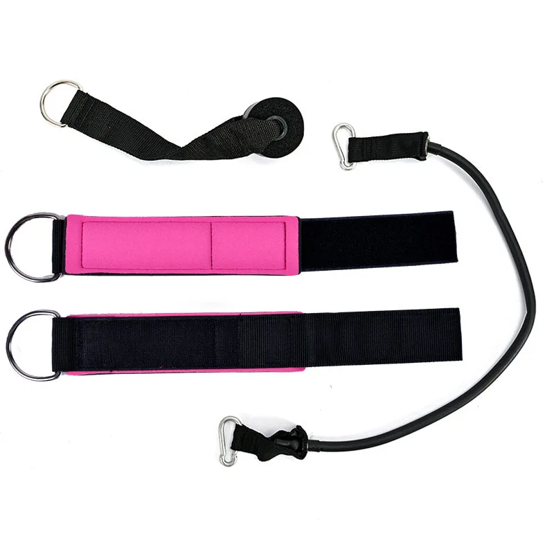 Door elastic pull rope leg exercise elastic band foot ring Leggings ankle band yoga exercise fitness equipment ankle band, Black + pink
Door elastic pull rope leg exercise elastic band foot ring Leggings ankle band yoga exercise fitness equipment ankle band, Black + pink