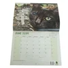 Wholesale art paper calendar print stickers yearly monthly desktop calender