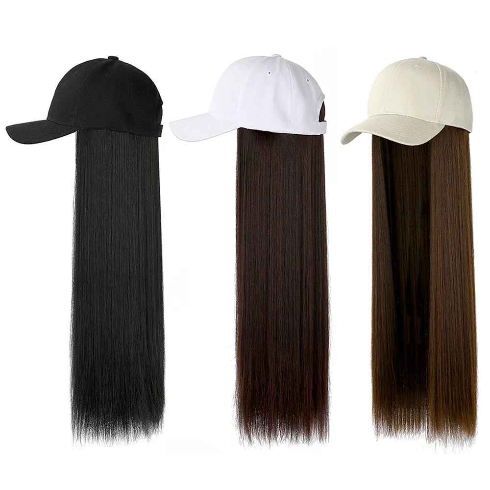 Wholesale long straight baseball hat with hair extension 24 inch synthetic hat wig for women girl Cosplay wigs 250g
Wholesale long straight baseball hat with hair extension 24 inch synthetic hat wig for women girl Cosplay wigs 250g