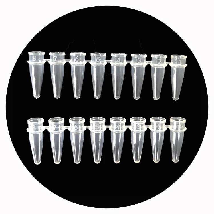 Lab Consumables disposable transparent 8-strip PCR Tube Flat 0.1ml/0.2ml PCR Tube With Cover
Lab Consumables disposable transparent 8-strip PCR Tube Flat 0.1ml/0.2ml PCR Tube With Cover