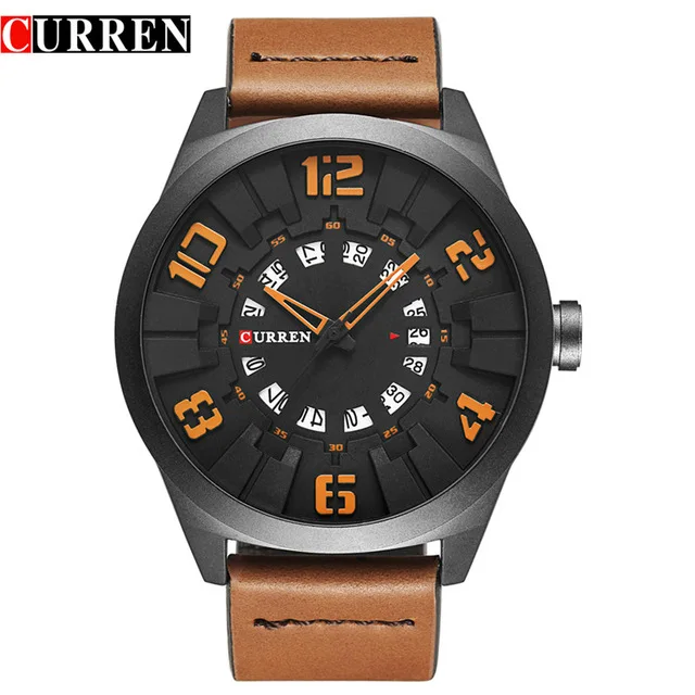 CURREN 8258 Men Fashion Luxury Man Sport Clock Male Military Wristwatch Leather Quartz Watch Relogio Masculino
CURREN 8258 Men Fashion Luxury Man Sport Clock Male Military Wristwatch Leather Quartz Watch Relogio Masculino