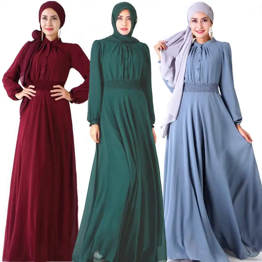 wholesale long sleeve dresses casual elegant muslim clothing chiffon abaya women dress
wholesale long sleeve dresses casual elegant muslim clothing chiffon abaya women dress