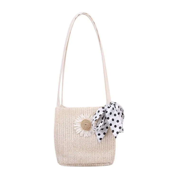 Yiwu Factory Wholesale Casual Daisy Decoration Beach Straw Bag Women Hand Bags Summer, White,khaki
Yiwu Factory Wholesale Casual Daisy Decoration Beach Straw Bag Women Hand Bags Summer, White,khaki