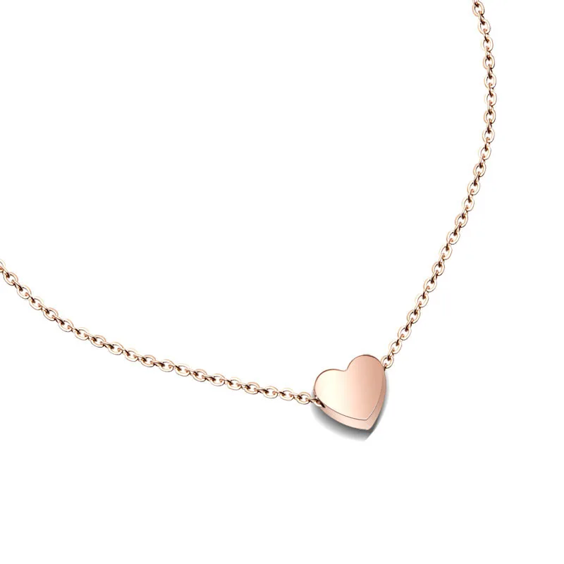 2020 Minimalist Jewelry Choker Small Heart Pendant Necklace Titanium Stainless Steel 18K Silver Rose Gold Plated Necklace, Gold/rose gold
2020 Minimalist Jewelry Choker Small Heart Pendant Necklace Titanium Stainless Steel 18K Silver Rose Gold Plated Necklace, Gold/rose gold
