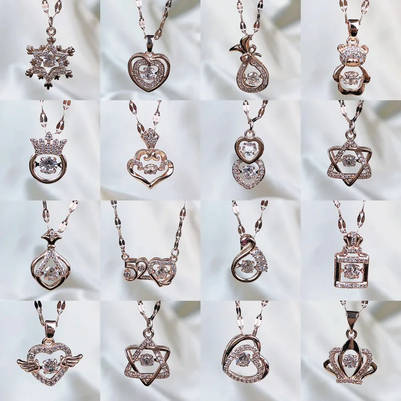 JW-204 Female Creative Diamond Rose Gold Titanium Steel Geometric Clavicle Chain Women Girls Fashion Elegant Pendant Necklace, Picture colors
JW-204 Female Creative Diamond Rose Gold Titanium Steel Geometric Clavicle Chain Women Girls Fashion Elegant Pendant Necklace, Picture colors