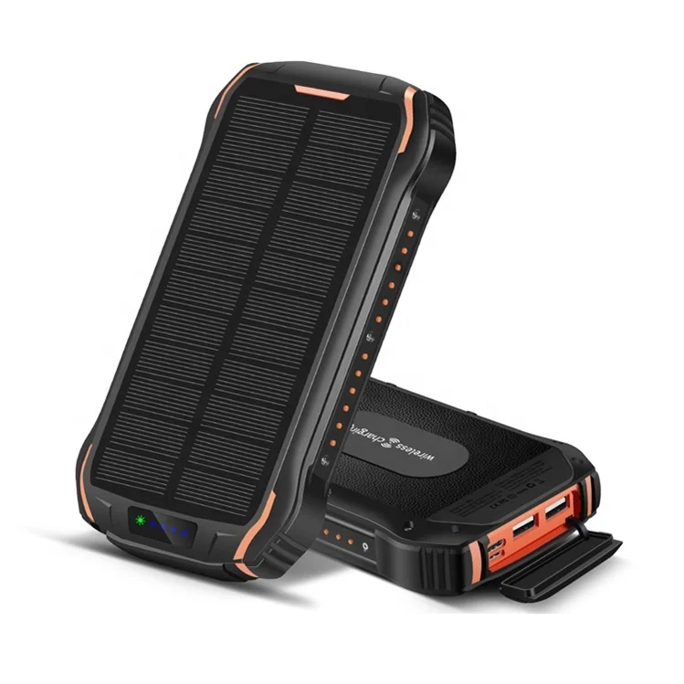 Solar Power Bank, 26800mAh External Battery Pack Type C Input Port Dual Flashlight Qi Portable Charger
Solar Power Bank, 26800mAh External Battery Pack Type C Input Port Dual Flashlight Qi Portable Charger