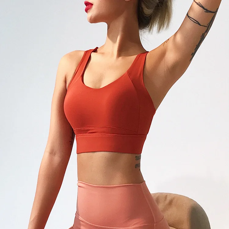 New style double shoulder strap integrated shockproof yoga underwear sports bra yoga
New style double shoulder strap integrated shockproof yoga underwear sports bra yoga