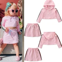 KS0332 Pink color casual kids hoodie skirt set fashion cropped kids clothing sets girls
KS0332 Pink color casual kids hoodie skirt set fashion cropped kids clothing sets girls