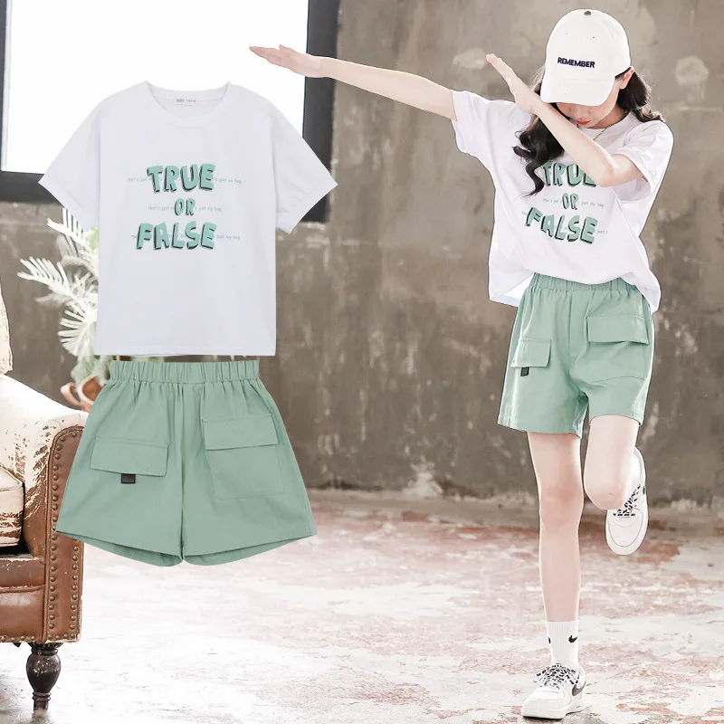 Max High Quality Girls Summer Shorts Suit New Children's Clothing Girl Two-piece Summer Big Kids Sports Clothing Vietnam Kids, Picture shows
Max High Quality Girls Summer Shorts Suit New Children's Clothing Girl Two-piece Summer Big Kids Sports Clothing Vietnam Kids, Picture shows