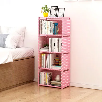 Bedroom Children Room Multi-layered Pink Bookshelf Kids Simple Combination Books Stand Racks For Home, Pink dots
Bedroom Children Room Multi-layered Pink Bookshelf Kids Simple Combination Books Stand Racks For Home, Pink dots