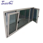 Australia standard double glazed sound insulation ventilate aluminum Tilt & Turn Window with waterproof